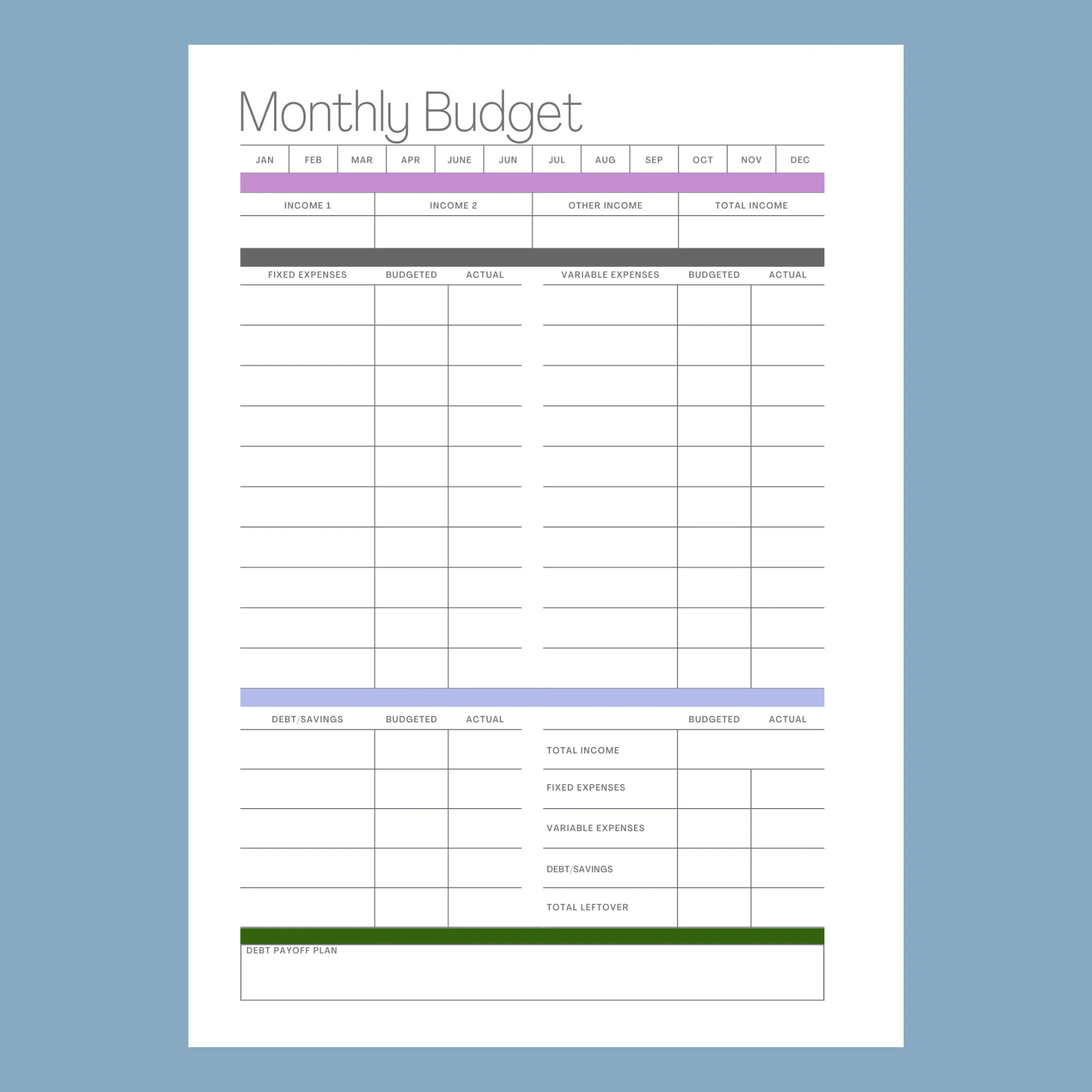 ULTIMATE WEEKLY DUO Planner 2025:  Lilacs
