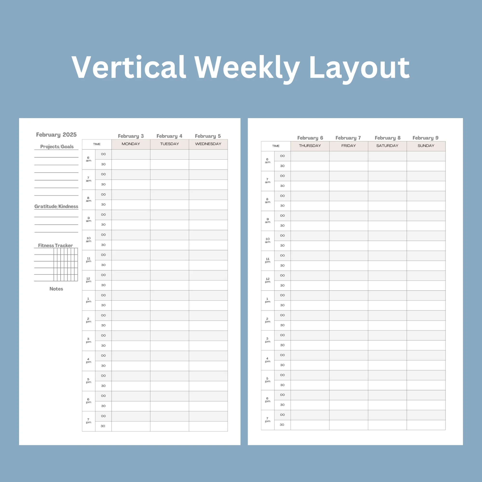ULTIMATE WEEKLY DUO Planner 2025:  Lilacs