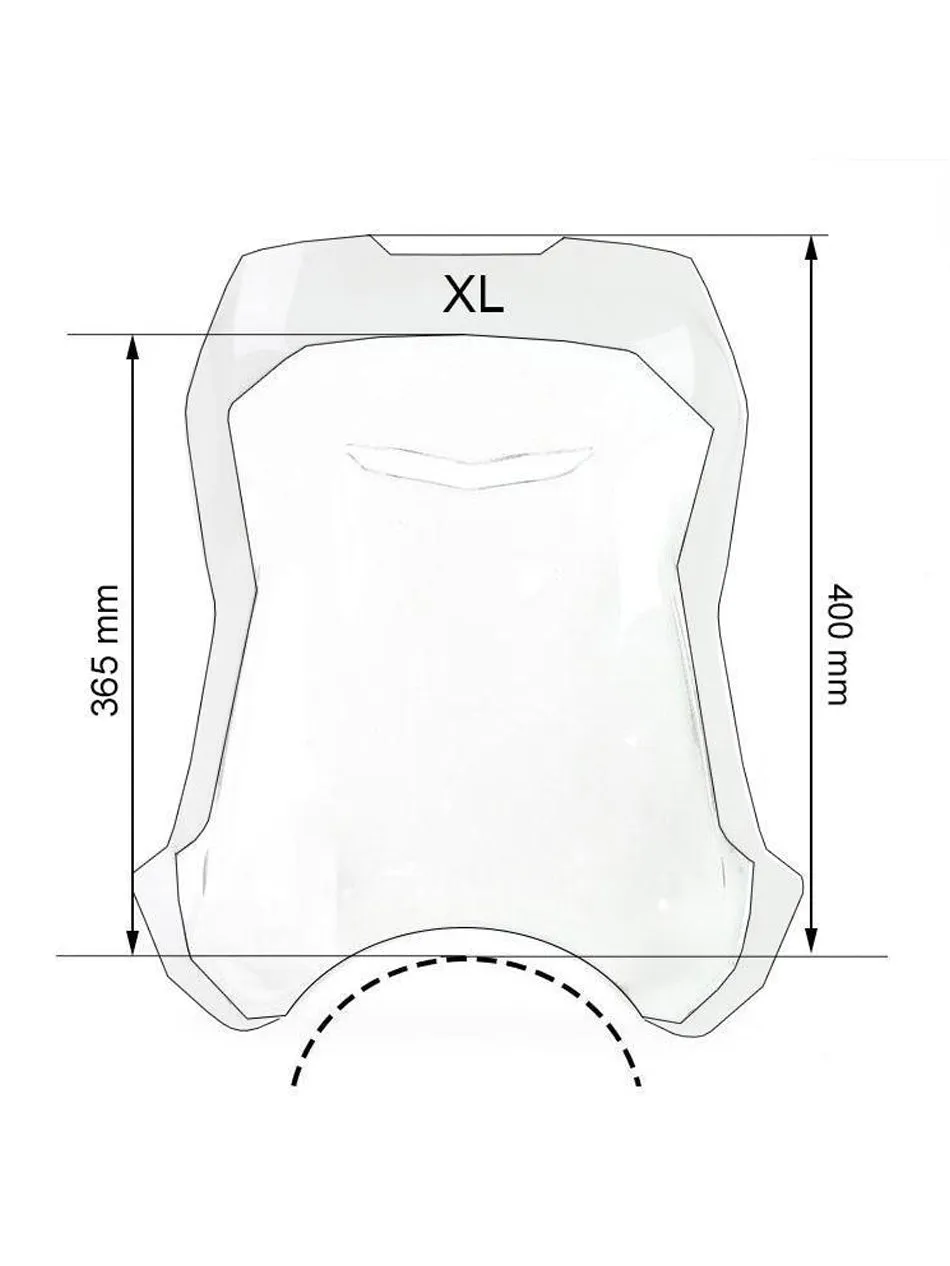 UNIT Garage Windshield with GPS support for Triumph Scrambler 1200 XC-XE-X