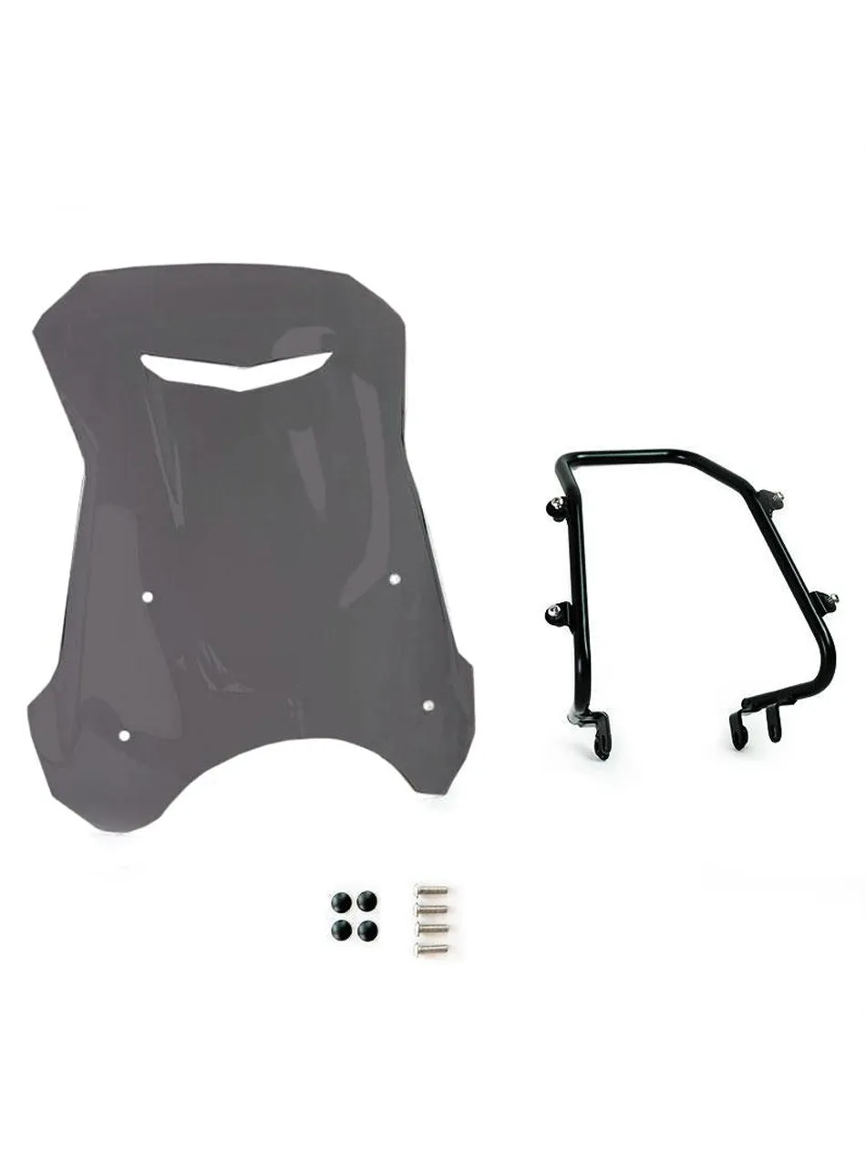 UNIT Garage Windshield with GPS support for Triumph Scrambler 1200 XC-XE-X