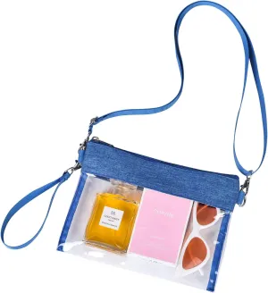 USPECLARE Clear Crossbody Purse Bag Stadium Approved Clear Tote Bag for Work Concert Sports
