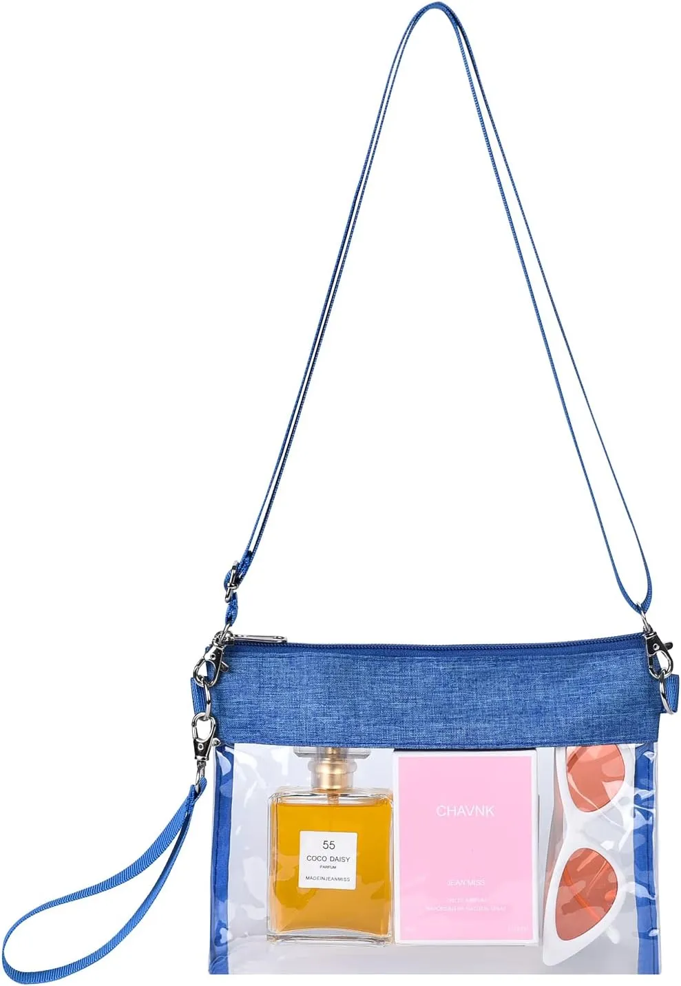 USPECLARE Clear Crossbody Purse Bag Stadium Approved Clear Tote Bag for Work Concert Sports