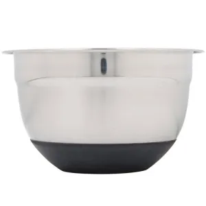 Winco MXRU-150 1.5 Qt Stainless Steel German Bowl with Silicon Base
