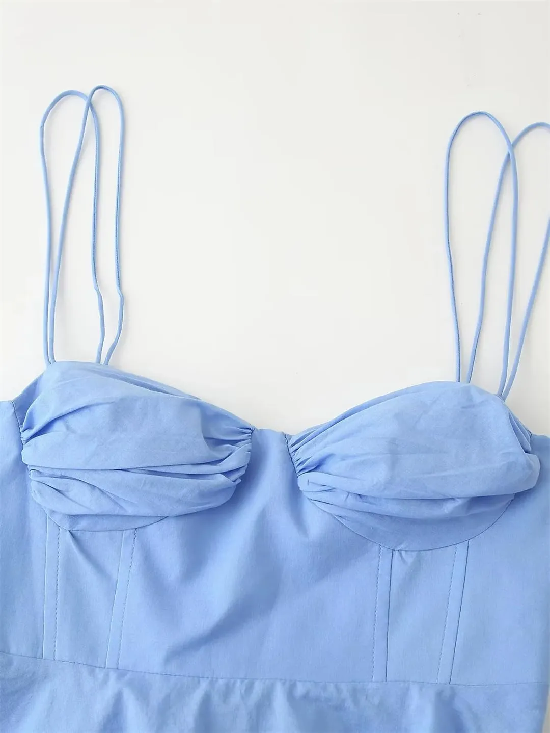 Women Sleeveless Crop Camisole Spaghetti Straps Backless Short Tops Casual Solid Short Corsets Vest