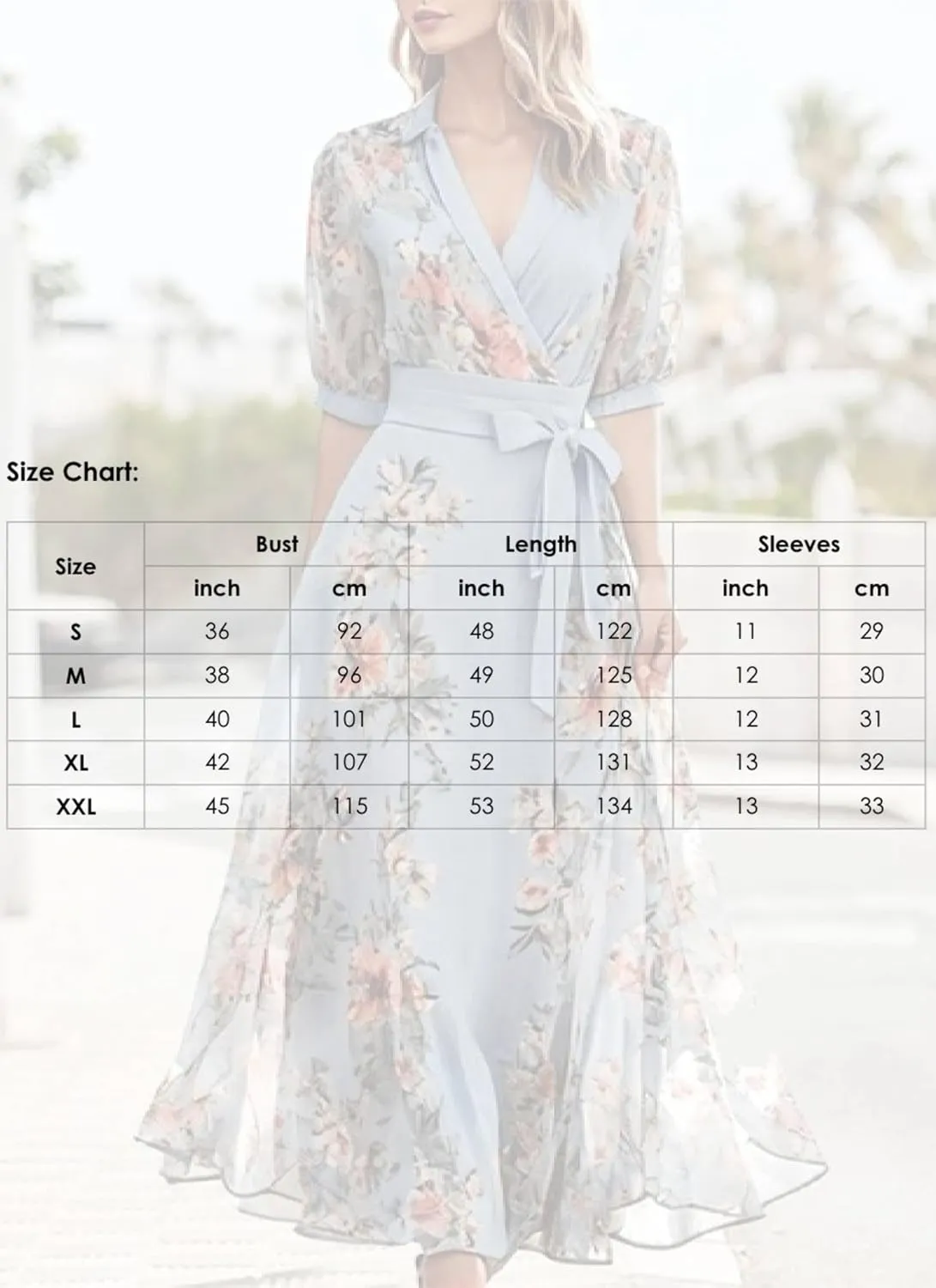 Women's 2025 Summer Floral Boho Dress Wrap V Neck Short Sleeve Ruffle A-Line Sundress Flowy Maxi Wedding Guest Dresses