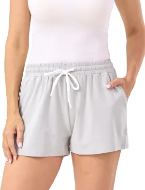 Womens Pajama Shorts Drawstring Waist Lounge Shorts with Pockets, Viscose Made from Bamboo