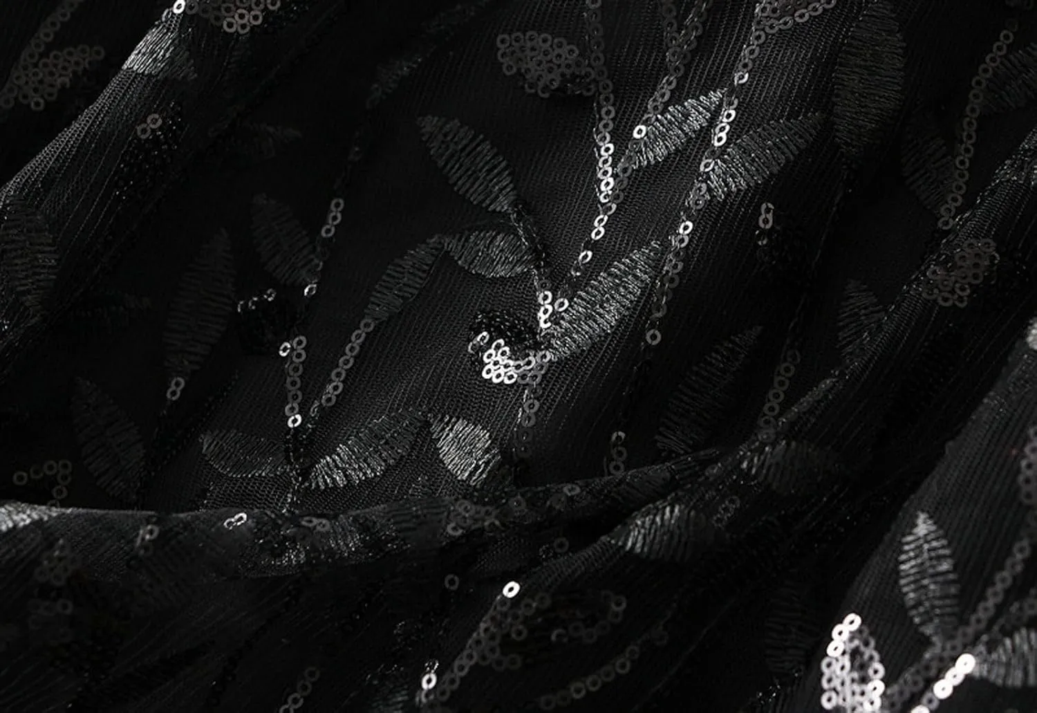 Women's Sequin Embroidered Tulle Skirt High Waist A-Line Tulle Midi Skirts Casual Party Clothes