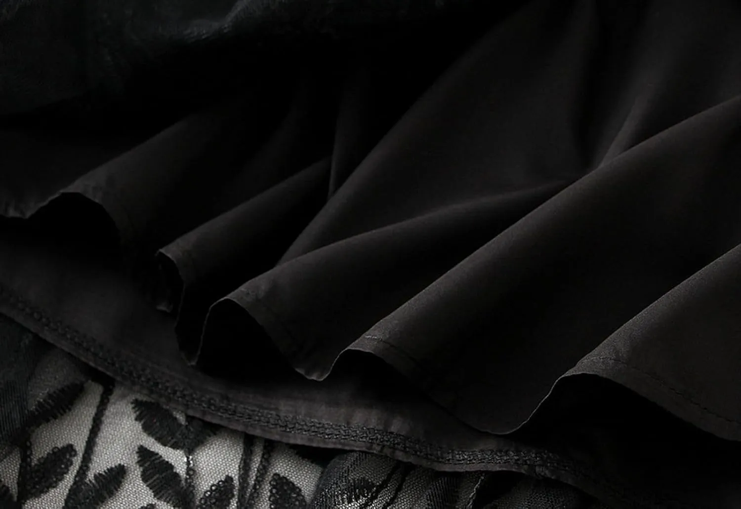 Women's Sequin Embroidered Tulle Skirt High Waist A-Line Tulle Midi Skirts Casual Party Clothes