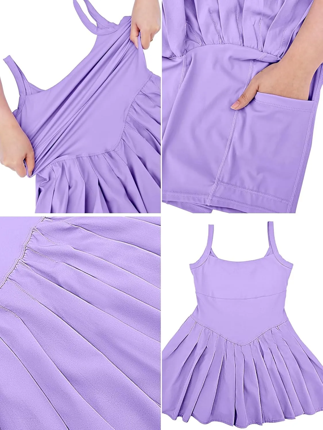 Womens Summer Short Rompers 2025 Tennis Athletic Build in Shorts Pleated Mini Dress Fashion Jumpsuit Outfits