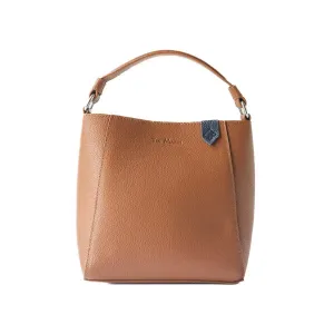 Yaya Leather Bucket Bag - Tan, Leather Shoulder Bag, Tan Leather Bag, Crossbody Bag, Gift for Her, Genuine Leather Bag, Handbag Women