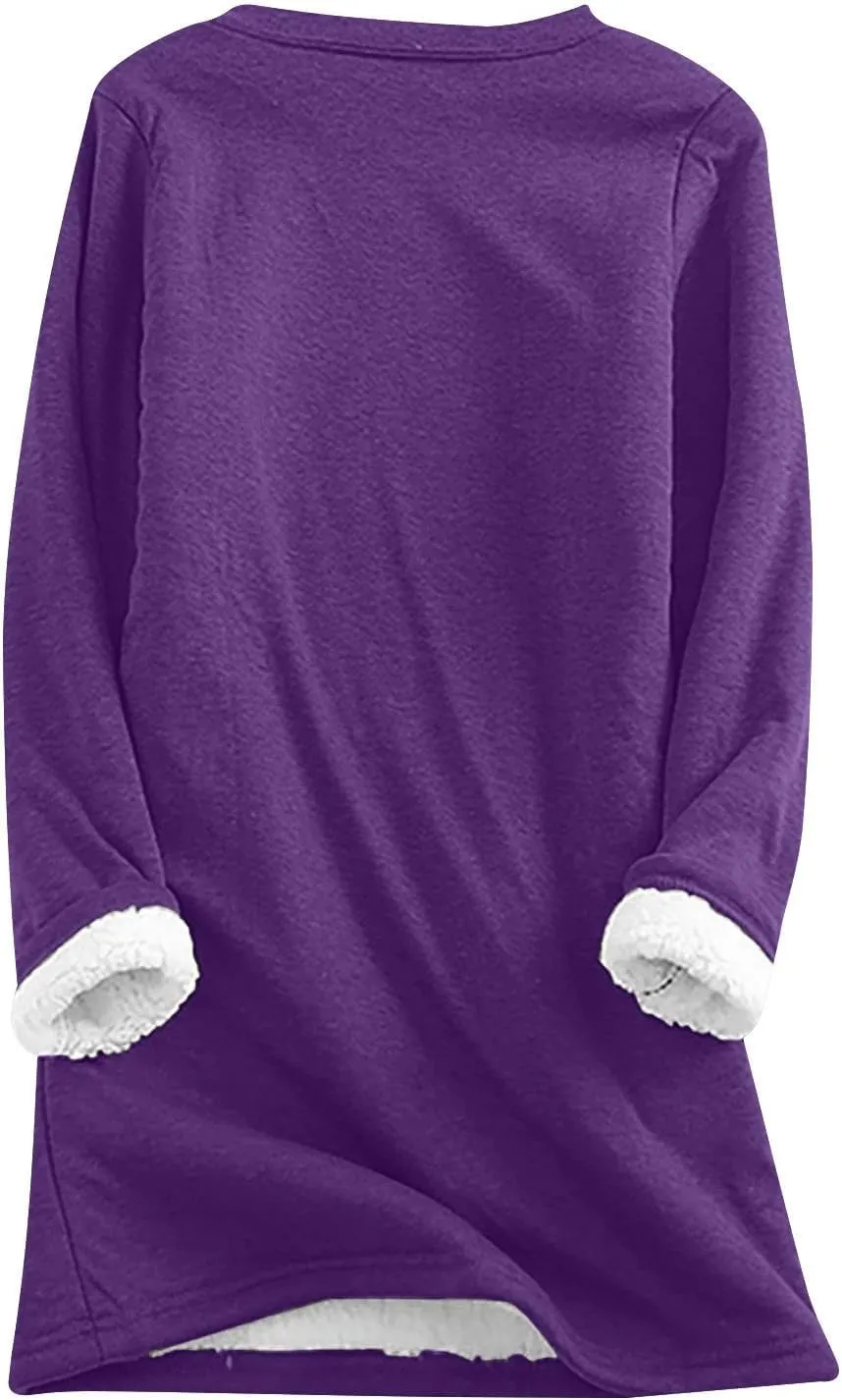 Yes I'm Still Freezing -Me 24:7 Sherpa Lined Loungewear Set for Women Fleece Sweatshirt &Sweatpant 2 Piece Outfits